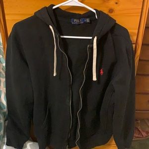 Polo zip up sweatshirt jacket